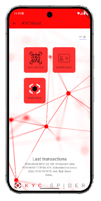 kycwallet screenshot